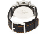 Calvin Klein City Chronograph Black Dial Black Leather Strap Watch for Men - K2G271C1 Authentic Buy Shop Now