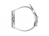 Calvin Klein Accent Silver Dial White Leather Strap Watch for Women - K2Y211K6 Authentic Buy Shop Now