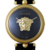 Versace Palazzo Empire Black Dial Black Leather Strap Watch for Women - VCO020017 Authentic Buy Shop Now