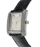 Michael Kors Emery Three Hand Silver Dial Black Leather Strap Watch For Women - MK4696 Authentic Buy Shop Now