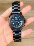 Fossil Machine Chronograph Black Dial Black Steel Strap Watch for Men - FS4927 Authentic Buy Shop Now