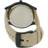 Michael Kors Slim Runway Black Dial Beige Leather Strap Watch For Men - MK8510 Authentic Buy Shop Now