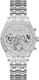 Guess Heiress Multifunction Diamonds Silver Dial Silver Steel Strap Watch for Women - GW0440L1 Authentic Buy Shop Now