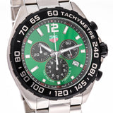 Tag Heuer Formula 1 Chronograph Green Dial Silver Steel Strap Watch for Men - CAZ101AP.BA0842 Authentic Buy Shop Now