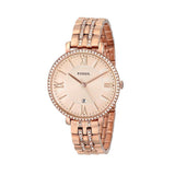 Fossil Jacqueline Rose Gold Dial Rose Gold Steel Strap Watch for Women - ES3546 Authentic Buy Shop Now