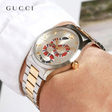 Gucci G Timeless Quartz Silver Dial Silver Steel Strap Watch For Women - YA1264075 Authentic Buy Shop Now