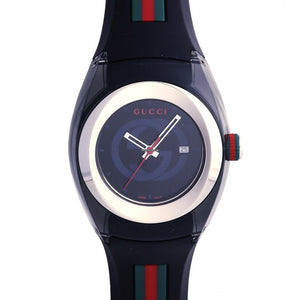 Gucci Sync Quartz Black Dial Black Rubber Strap Watch For Men - YA137301 Authentic Buy Shop Now