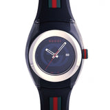 Gucci Sync Quartz Black Dial Black Rubber Strap Watch For Men - YA137301 Authentic Buy Shop Now