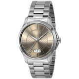 Gucci G Timeless Automatic Brown Dial Silver Steel Strap Watch For Women - YA126431A Authentic Buy Shop Now