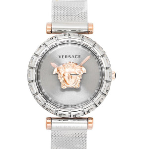 Versace Palazzo Empire Silver Dial Silver Mesh Bracelet Watch for Women - VEDV00419 Authentic Buy Shop Now