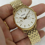 Fossil Tailor Gold Dial Gold Steel Strap Watch for Women - ES3714 Authentic Buy Shop Now