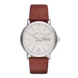 Marc Jacobs Fergus White Dial Brown Leather Strap Watch for Men - MBM5080 Authentic Buy Shop Now