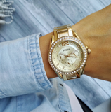 Fossil Riley Gold Dial Gold Steel Strap Watch for Women - ES3203 Authentic Buy Shop Now