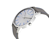 Calvin Klein City Silver Dial Grey Leather Strap Watch for Men - K2G211Q4 Authentic Buy Shop Now