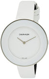 Calvin Klein Chic White Dial White Leather Strap Watch for Women - K7N23TK2 Authentic Buy Shop Now