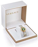 Versace Virtus Quartz Green Dial Two Tone Steel Strap Watch For Women - VET300821 Authentic Buy Shop Now