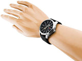 Tommy Hilfiger Spencer Skeleton Black Dial Black Leather Strap Watch for Men - 1791641 Authentic Buy Shop Now