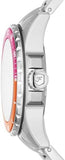 Fossil Blue Dive Analog Pink Dial Silver Steel Strap Watch For Women - ES5351 Authentic Buy Shop Now