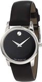 Movado Museum Black Dial Black Leather Strap Watch For Men - 2100002 Authentic Buy Shop Now