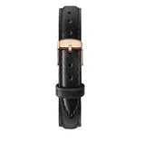 Daniel Wellington Classy Sheffield White Dial Black Leather Strap Watch For Women - DW00100060 Authentic Buy Shop Now
