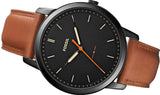 Fossil The Minimalist Black Dial Brown Leather Strap Watch for Men - FS5305 Authentic Buy Shop Now