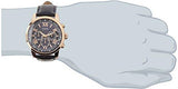 Guess Horizon Chronograph Blue Dial Blue Leather Strap Watch For Men - W0380G5 Authentic Buy Shop Now