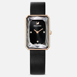Swarovski Uptown Black Dial Black Leather Strap Watch for Women - 5547710 Authentic Buy Shop Now
