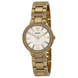 Fossil Virginia White Dial Gold Steel Strap Watch for Women - ES3283 Authentic Buy Shop Now