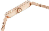 Michael Kors Caitlin Red Dial Rose Gold Stainless Steel Strap Watch for Women - MK3377 Authentic Buy Shop Now