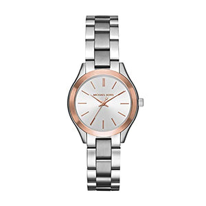 Michael Kors Mini Slim Runway Silver Dial Silver Steel Strap Watch for Women - MK3514 Authentic Buy Shop Now