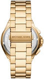 Michael Kors Lennox Chronograph Gold Dial Gold Steel Strap Watch For Men - MK8989 Authentic Buy Shop Now