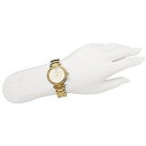 Guess Park Ave South Analog White Dial Gold Steel Strap Watch For Women - W0767L2 Authentic Buy Shop Now