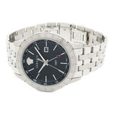 Versace Univers Analog Black Dial Silver Steel Strap Watch for Men - VEBK00418 Authentic Buy Shop Now