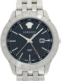 Versace Univers Analog Black Dial Silver Steel Strap Watch for Men - VEBK00418 Authentic Buy Shop Now