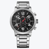 Tommy Hilfiger Jake Chronograph Black Dial Silver Steel Strap Watch for Men - 1791234 Authentic Buy Shop Now