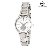 Michael Kors Portia Quartz Silver Dial Silver Steel Strap Watch For Women - MK3837 Authentic Buy Shop Now