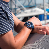 Guess Trade Blue Dial Blue Silicone Strap Watch for Men - W0967G2 Authentic Buy Shop Now