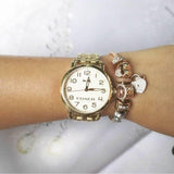 Coach Delancey Classic White Dial Gold Steel Strap Watch for Women - 14502261 Authentic Buy Shop Now