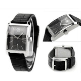 Calvin Klein Window Black Dial Black Leather Strap Watch for Men - K2M21107 Authentic Buy Shop Now