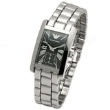 Emporio Armani Classic Black Dial Silver Stainless Steel Watch For Women - AR0157 Authentic Buy Shop Now