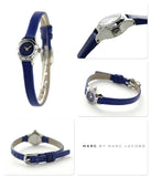 Marc Jacobs Blade Blue Dial Blue Leather Strap Watch for Women - MBM1342 Authentic Buy Shop Now