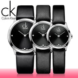 Calvin Klein Minimal Black Dial Black Leather Strap Watch for Men - K3M221CS Authentic Buy Shop Now