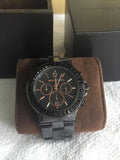Michael Kors Ryker Chronograph Black Dial Black Steel Strap Watch For Men - MK8529 Authentic Buy Shop Now