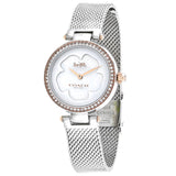 Coach Park Mother of Pearl Dial Silver Mesh Bracelet Watch for Women - 14503510 Authentic Buy Shop Now