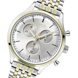 Hugo Boss Companion Silver Dial Two Tone Mesh Bracelet Watch for Men - 1513654 Authentic Buy Shop Now