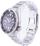 Seiko 5 Sports Automatic Day Date Black Dial Silver Steel Strap Watch for Men - SRPD55K1 Authentic Buy Shop Now