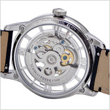 Fossil Townsman Automatic Skeleton Silver Dial Black Leather Strap Watch for Men - ME3041 Authentic Buy Shop Now