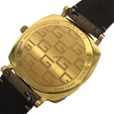 Gucci Grip Disney Mickey Mouse Gold Dial Brown Leather Strap Watch For Women - YA157420 Authentic Buy Shop Now