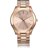 Michael Kors Mini Slim Runway Chronograph Quartz Rose Gold Dial Rose Gold Steel Strap Watch For Women - MK3205 Authentic Buy Shop Now
