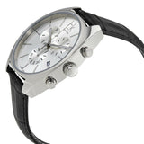Calvin Klein Masculine Chronograph White Dial Black Leather Strap Watch for Men - K2H27120 Authentic Buy Shop Now